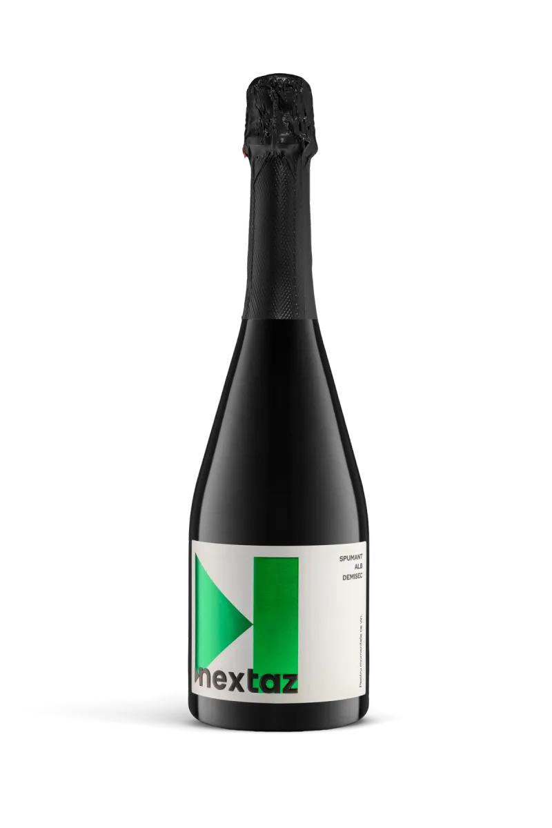 Vin Spumant Nextaz, Alb Demisec, 0.75L